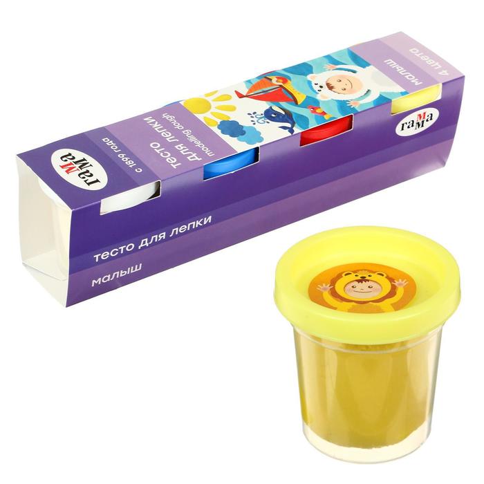 Тесто для лепки «Гамма» «Малыш», 4 цвета х 60 г
Тесто для лепки «Гамма» «Малыш», 4 цвета х 60 г