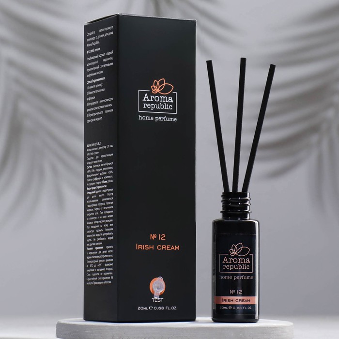 Диффузор ароматический AROMA REPUBLIC, 20 мл, "Irish cream", кофе с карамелью
Диффузор ароматический AROMA REPUBLIC, 20 мл, "Irish cream", кофе с карамелью