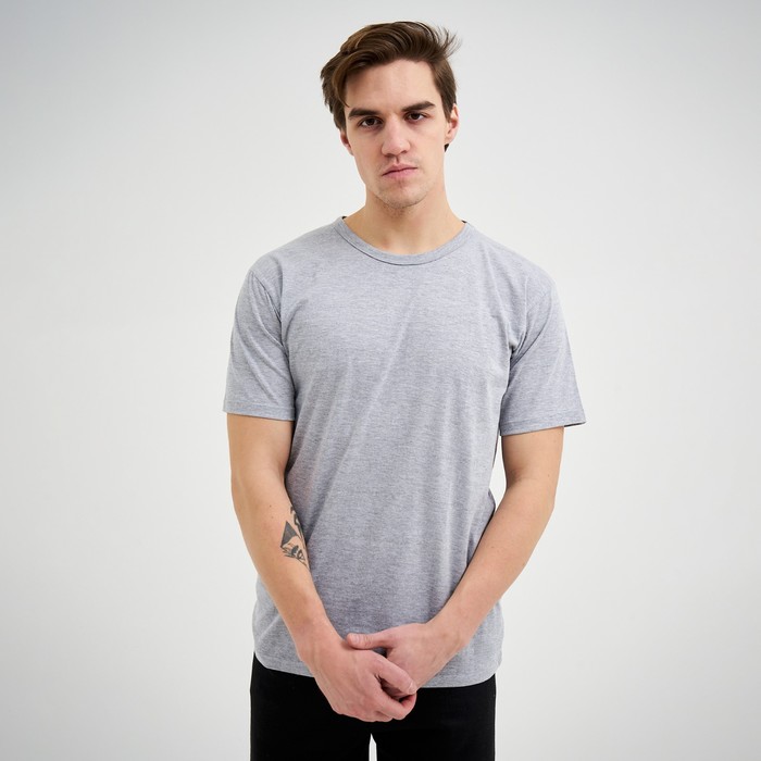 Футболка мужская, цвет серый меланж, размер 54
Футболка мужская, цвет серый меланж, размер 54