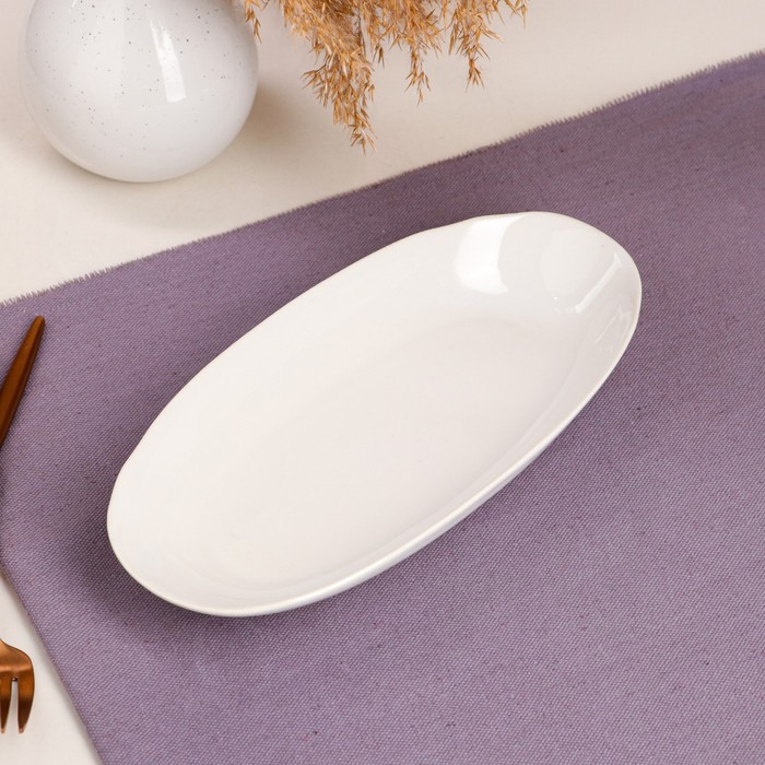 Блюдо для закусок "Овальное", белое, 26 см
Блюдо для закусок "Овальное", белое, 26 см