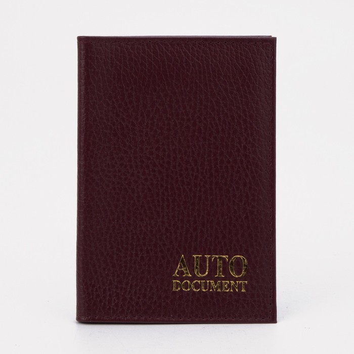 Обложка для автодокументов, цвет бордовый
Обложка для автодокументов, цвет бордовый
