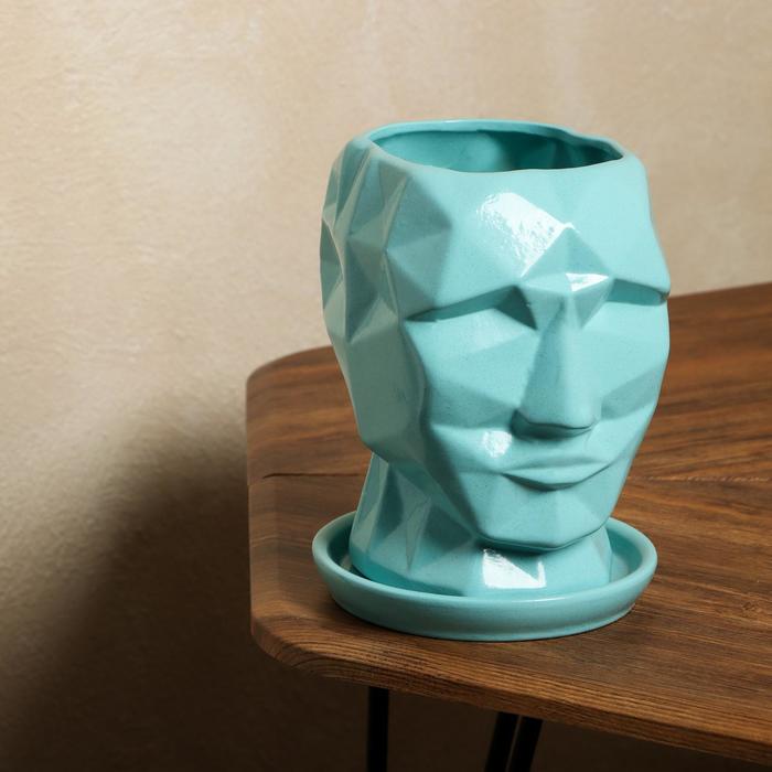 Горшок для цветов "Кай", глянец, бирюза, керамика, 2 л
Горшок для цветов "Кай", глянец, бирюза, керамика, 2 л