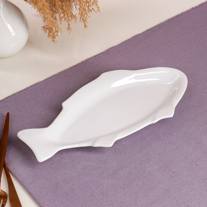 Селедочница "Щука", белая, 32 см
Селедочница "Щука", белая, 32 см