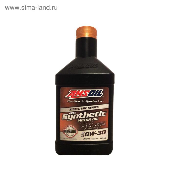 фото Моторное масло amsoil signature series synthetic motor oil sae 0w-30, 0,946л