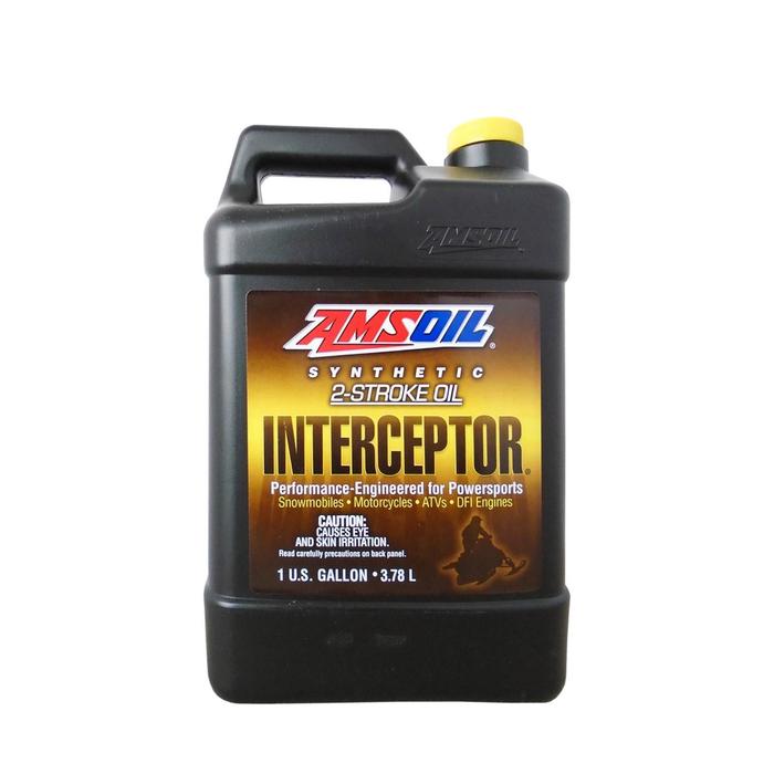 фото Моторное масло для 2-такт amsoil interceptor® synthetic 2-stroke oil, 3,785л