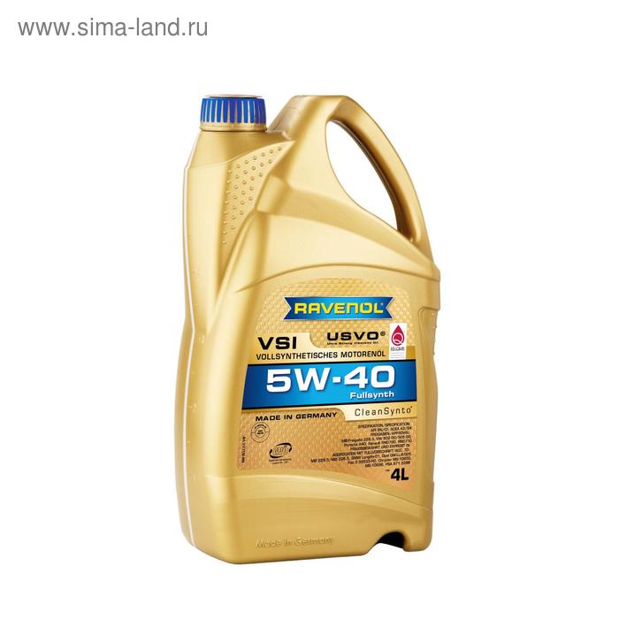 Моторное масло RAVENOL VSI SAE 5W-40, 4л
Моторное масло RAVENOL VSI SAE 5W-40, 4л