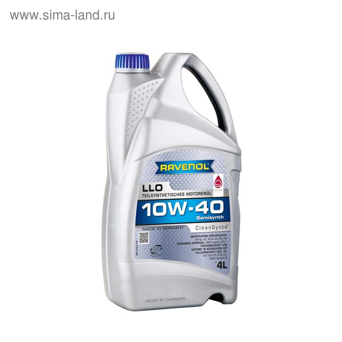 Моторное масло RAVENOL LLO SAE 10W-40, 4л
Моторное масло RAVENOL LLO SAE 10W-40, 4л