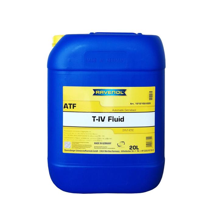 Трансмиссионное масло RAVENOL ATF T-IV Fluid, 20л
Трансмиссионное масло RAVENOL ATF T-IV Fluid, 20л