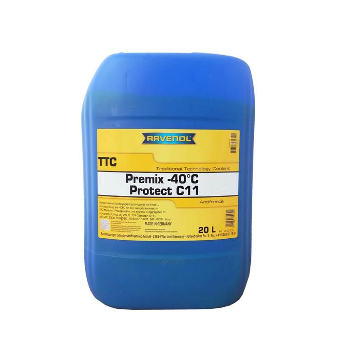 Антифриз готовый к прим. жёлтый RAVENOL TTC Traditional Technology Coolant Premix, 20л
Антифриз готовый к прим. жёлтый RAVENOL TTC Traditional Technology Coolant Premix, 20л