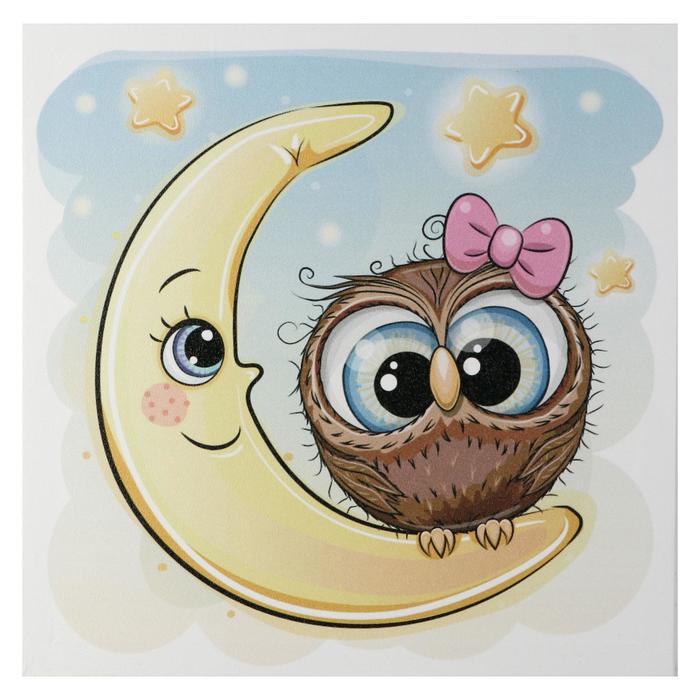 Картина "Месяц и совушка" 35х35 см
Картина "Месяц и совушка" 35х35 см