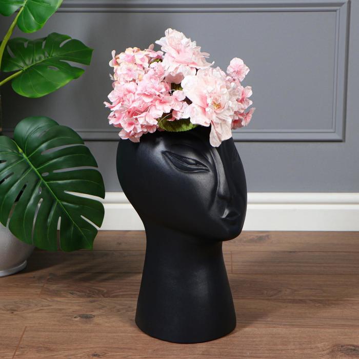 Ваза керамическая "Голова", напольная, 2 предмета, муар, чёрная, 44 см
Ваза керамическая "Голова", напольная, 2 предмета, муар, чёрная, 44 см