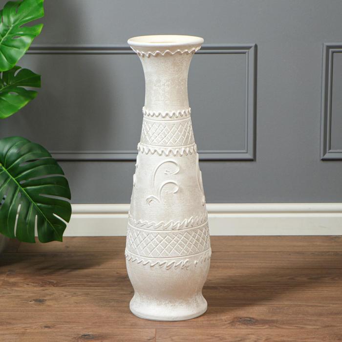 Ваза керамическая "Глория", напольная, пломбир, цвет белый, 67 см
Ваза керамическая "Глория", напольная, пломбир, цвет белый, 67 см