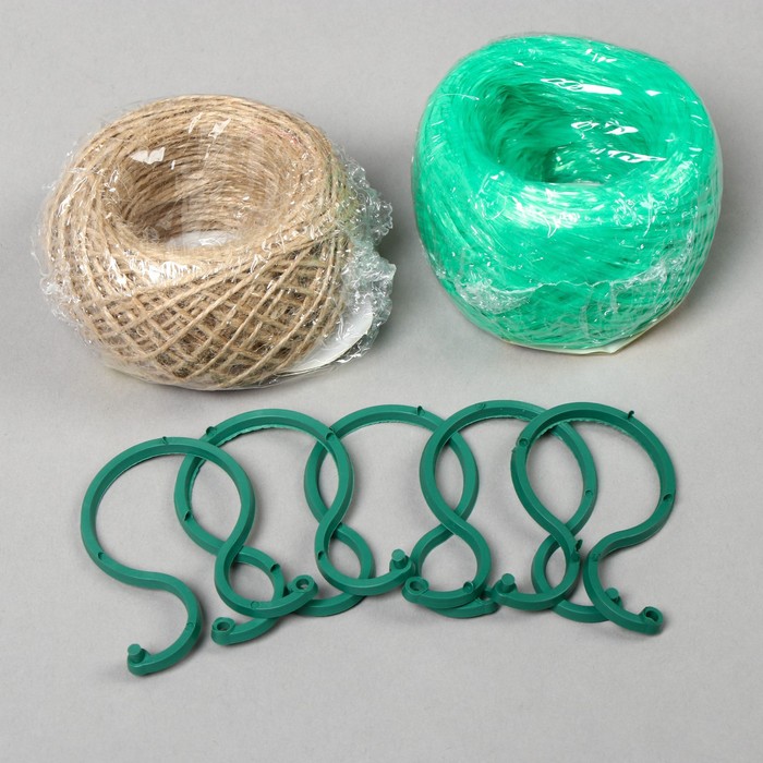 Набор садовый: шпагат полипропиленовый 30 м, шпагат джутовый 30 м, скрепки
Набор садовый: шпагат полипропиленовый 30 м, шпагат джутовый 30 м, скрепки