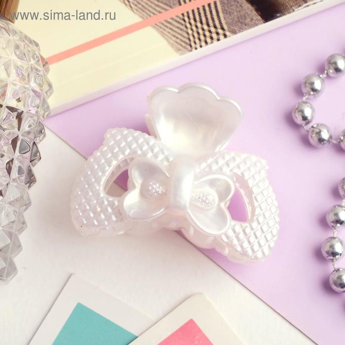 Краб для волос "Перелив" двойной бантик сеточка 6 см, белый
Краб для волос "Перелив" двойной бантик сеточка 6 см, белый