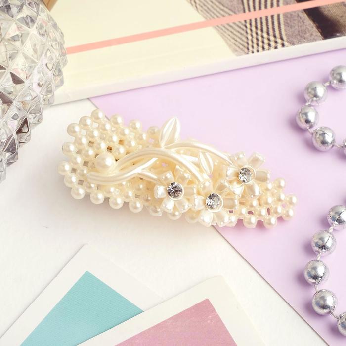 Невидимка для волос "Престиж" цветочки 7 см, белый
Невидимка для волос "Престиж" цветочки 7 см, белый