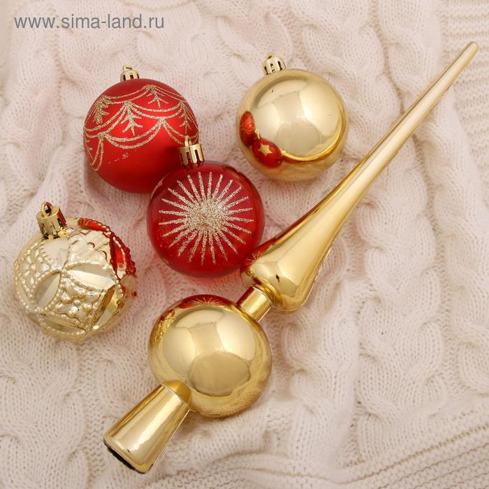 Набор шаров пластик с верхушкой 21 шт "Галла" (20 шаров d-5,5 см, верхушка 28х5,5 см)
Набор шаров пластик с верхушкой 21 шт "Галла" (20 шаров d-5,5 см, верхушка 28х5,5 см)