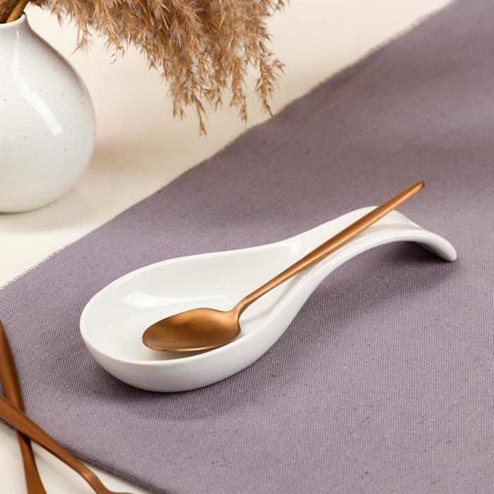 Подставка под ложку, белая, керамика, 24 см
Подставка под ложку, белая, керамика, 24 см