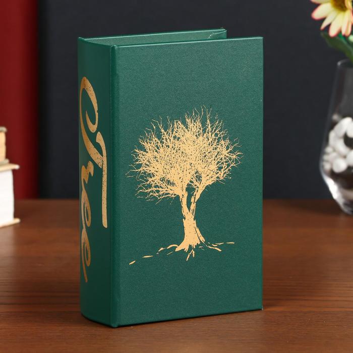 Сейф-книга дерево кожзам "Дерево" золото 17х11х5 см 
Сейф-книга дерево кожзам "Дерево" золото 17х11х5 см