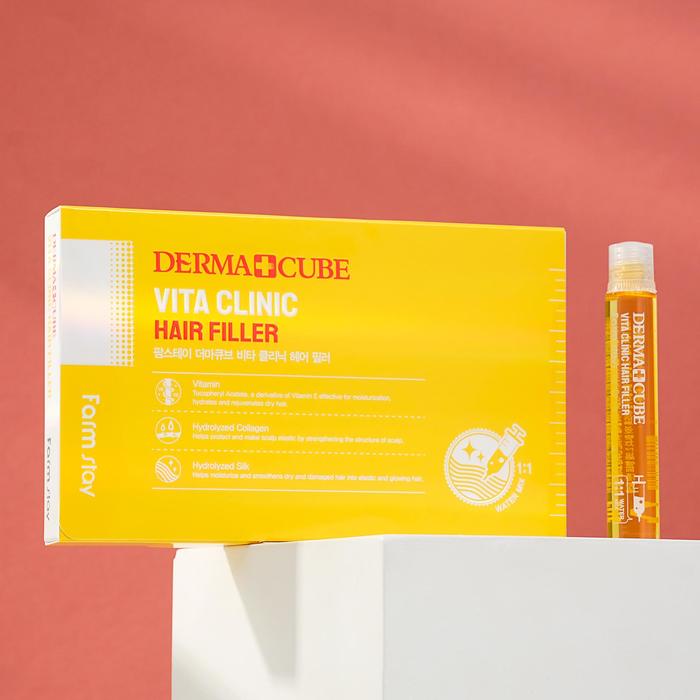 Витаминизирующий филлер для волос FarmStay с витаминами, 10 шт. по 13 мл
Витаминизирующий филлер для волос FarmStay с витаминами, 10 шт. по 13 мл