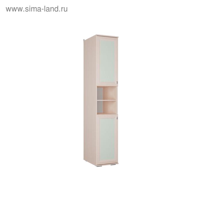 фото Пенал пн-26 бриз 400х570х2150 дуб выбеленный/ментол/корпус дуб выбеленный