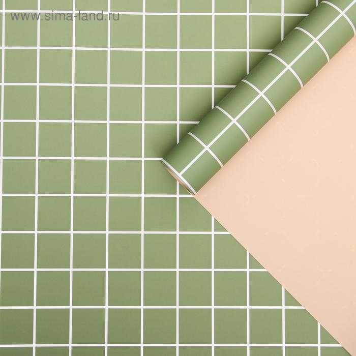 Пленка для цветов "Клетка", бамбук-бежевый, 0,58 х 10 м 
Пленка для цветов "Клетка", бамбук-бежевый, 0,58 х 10 м