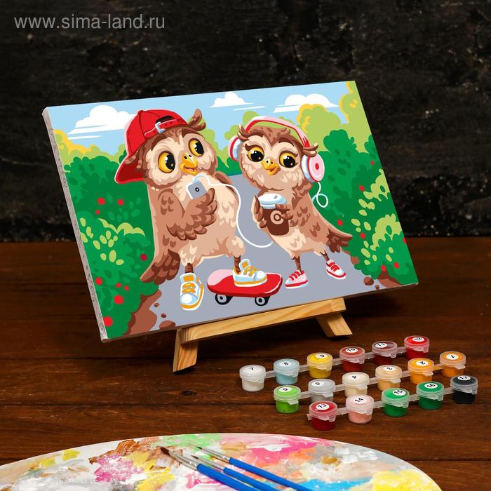 Картина по номерам на холсте с подрамником «Совята» 20×30 см 
Картина по номерам на холсте с подрамником «Совята» 20×30 см