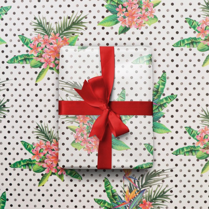 Бумага упаковочная глянцевая «Тропики», 70 × 100 см
Бумага упаковочная глянцевая «Тропики», 70 × 100 см