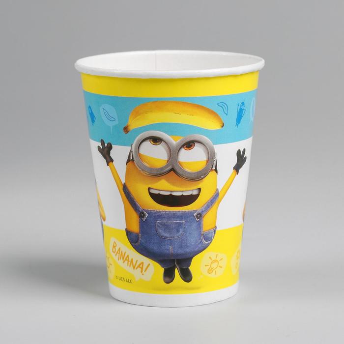 Стакан бумажный «Миньоны», набор 6 шт., 250 мл
Стакан бумажный «Миньоны», набор 6 шт., 250 мл
