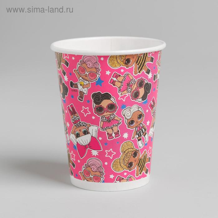 Стакан бумажный «Кукла LOL», модные подружки, набор 6 шт., 250 мл
Стакан бумажный «Кукла LOL», модные подружки, набор 6 шт., 250 мл
