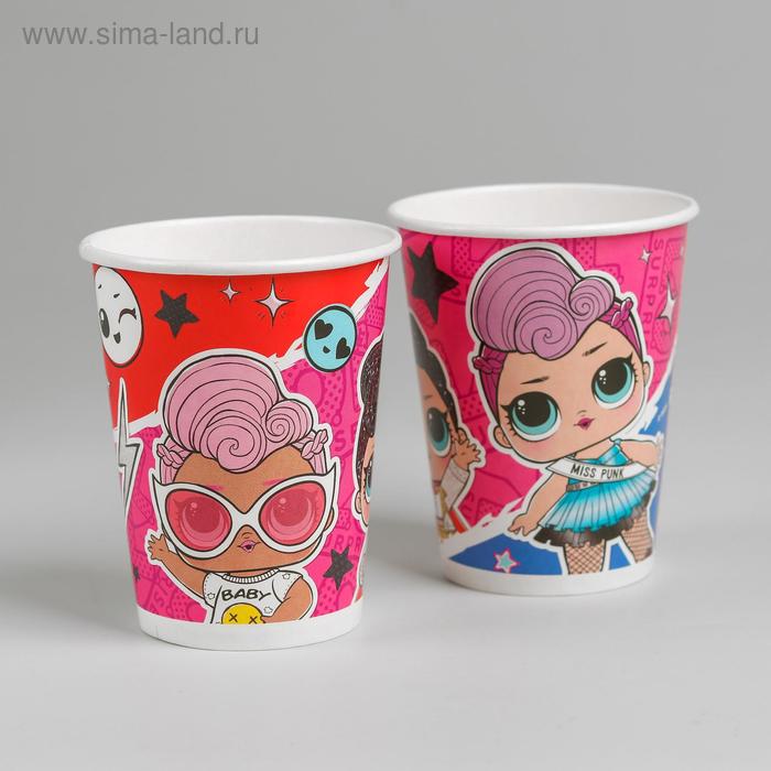Стакан бумажный «Кукла LOL», рок-звёзды, набор 6 шт., 250 мл 
Стакан бумажный «Кукла LOL», рок-звёзды, набор 6 шт., 250 мл