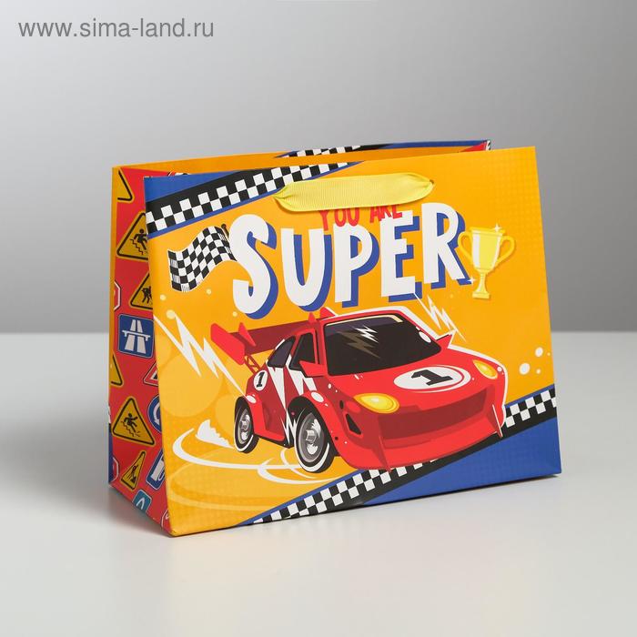 Пакет ламинированный горизонтальный You are super, MS 23 × 18 × 10 см
Пакет ламинированный горизонтальный You are super, MS 23 × 18 × 10 см