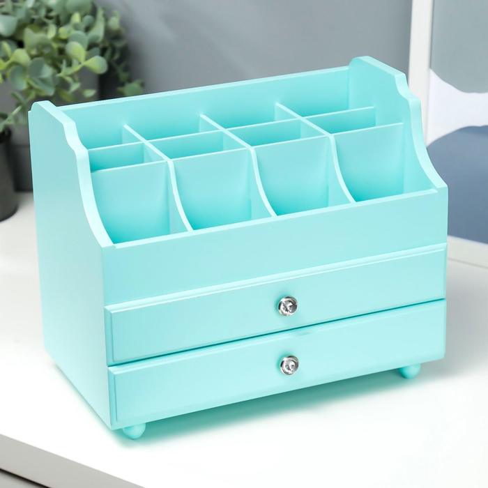 Шкатулка дерево для украшений и косметики 2 выдвижных ящика мятная 26х16,5х21,7 см
Шкатулка дерево для украшений и косметики 2 выдвижных ящика мятная 26х16,5х21,7 см