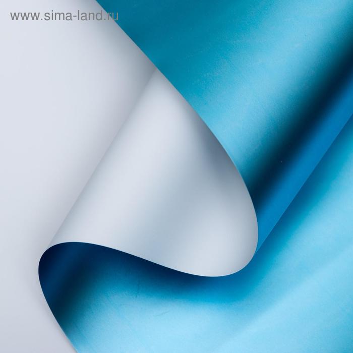 Плёнка матовая двухсторонняя "Цветной блеск" небесный голубой, 0,58 х 10 м 
Плёнка матовая двухсторонняя "Цветной блеск" небесный голубой, 0,58 х 10 м