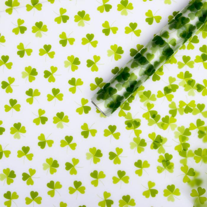 Плёнка матовая "Клевер", 0,58м х 10м, 50 микрон, зелёный
Плёнка матовая "Клевер", 0,58м х 10м, 50 микрон, зелёный