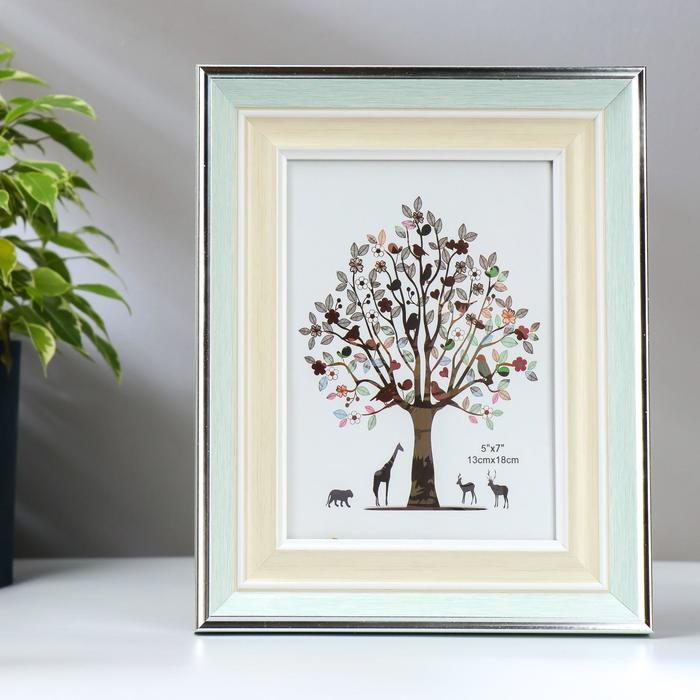 Фоторамка пластик 13х18 см "Светлая бирюза и сливки" 24,7х19,6х2 см
Фоторамка пластик 13х18 см "Светлая бирюза и сливки" 24,7х19,6х2 см