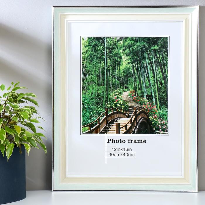 Фоторамка пластик 30х40 см "Светлая бирюза и сливки" 46,8х36,8х2 см
Фоторамка пластик 30х40 см "Светлая бирюза и сливки" 46,8х36,8х2 см