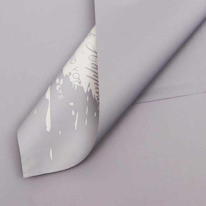 Плёнка матовая двухсторонняя "Счастье вокруг" серый, 0,58 х 0,58 м
Плёнка матовая двухсторонняя "Счастье вокруг" серый, 0,58 х 0,58 м