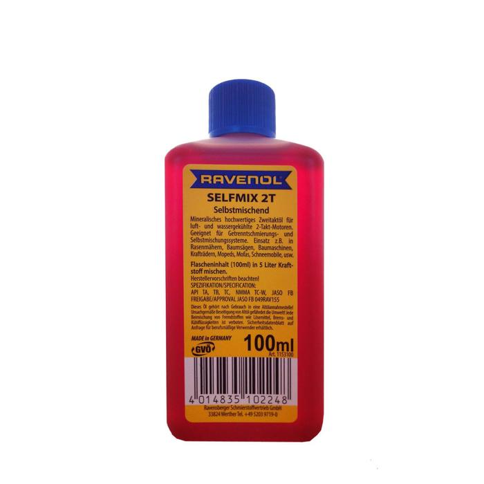 Моторное масло для 2-Такт RAVENOL Selfmix 2T, 0,1л
Моторное масло для 2-Такт RAVENOL Selfmix 2T, 0,1л