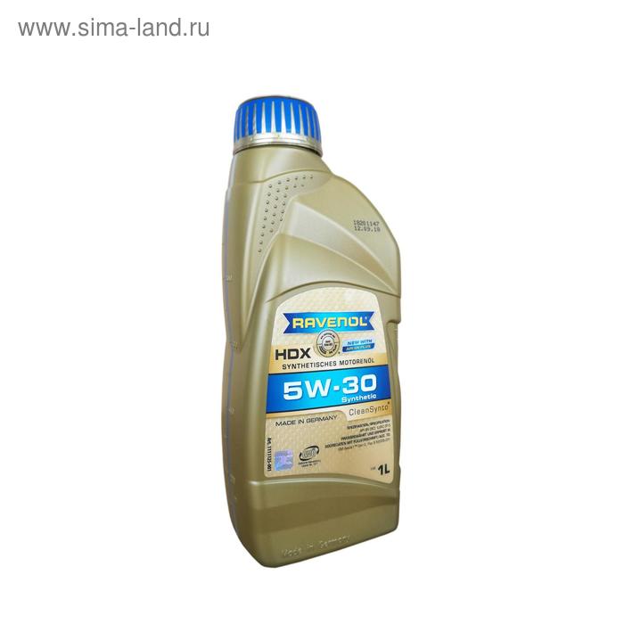 Моторное масло RAVENOL HDX SAE 5W-30, 1л
Моторное масло RAVENOL HDX SAE 5W-30, 1л