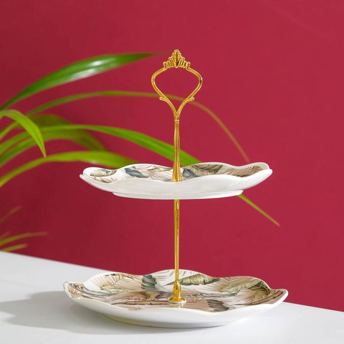 Блюдо 2-х ярусное «Тропики», 17,5/25 см
Блюдо 2-х ярусное «Тропики», 17,5/25 см