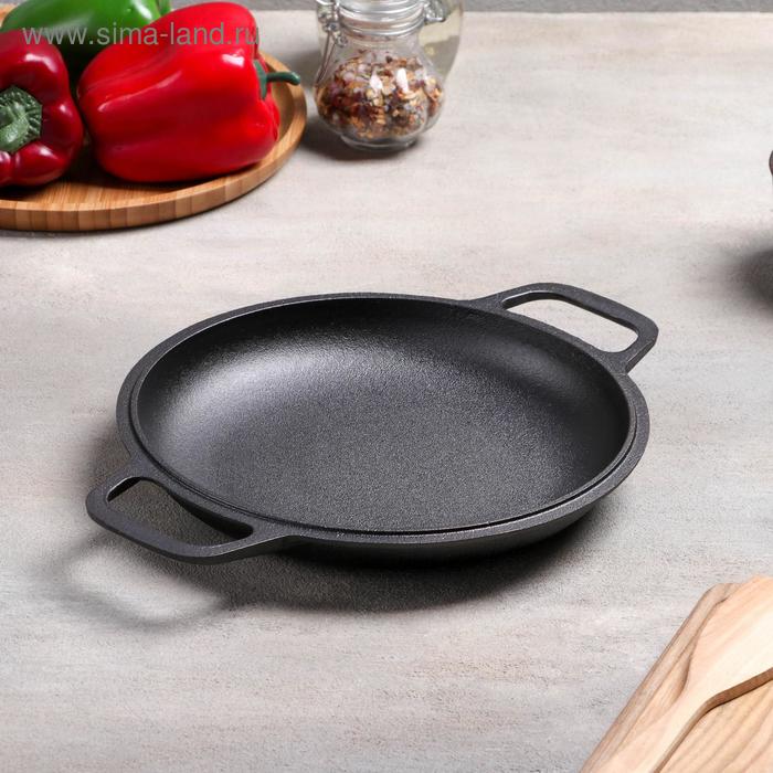 Сковорода чугунная d=22 см, порционная, с двумя ручками
Сковорода чугунная d=22 см, порционная, с двумя ручками