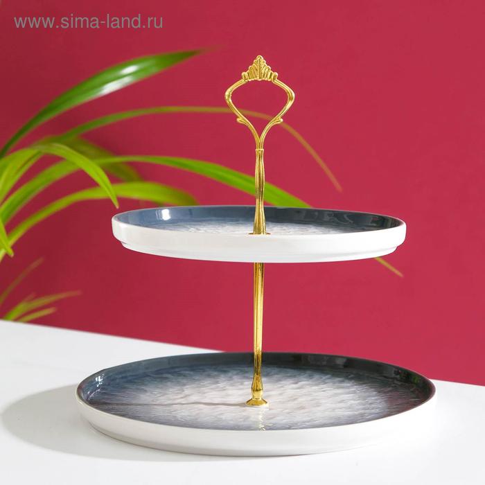 Блюдо 2-х ярусное «Марлет», d=25/20 см, цвет синий
Блюдо 2-х ярусное «Марлет», d=25/20 см, цвет синий