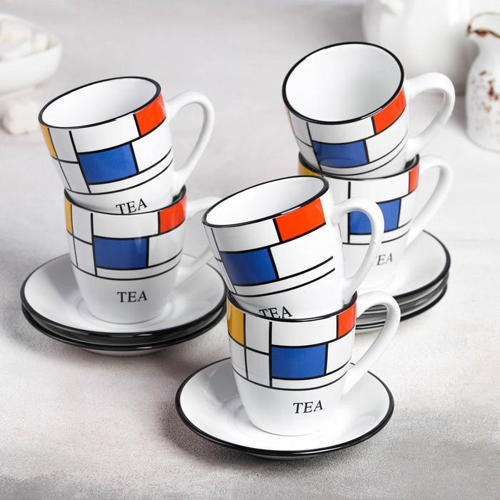 Чайный сервиз «Мозайка», 12 предметов, чашка 6 шт. 190 мл, блюдце 6 шт.
Чайный сервиз «Мозайка», 12 предметов, чашка 6 шт. 190 мл, блюдце 6 шт.