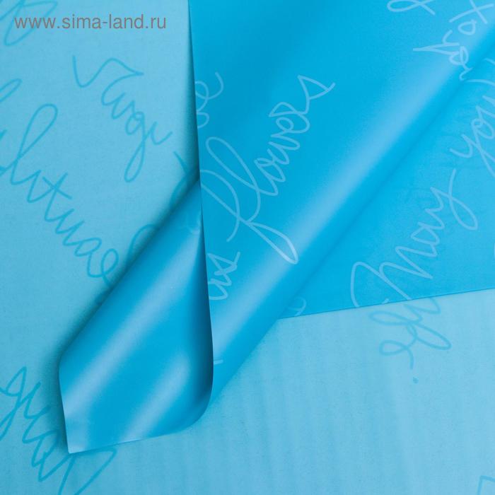 Плёнка матовая двухсторонняя "Почерк" бирюзовый, 0,58 х 0,58 м
Плёнка матовая двухсторонняя "Почерк" бирюзовый, 0,58 х 0,58 м