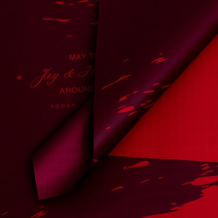 Плёнка матовая двухсторонняя "Счастье вокруг" винный, 0,58 х 0,58 м
Плёнка матовая двухсторонняя "Счастье вокруг" винный, 0,58 х 0,58 м