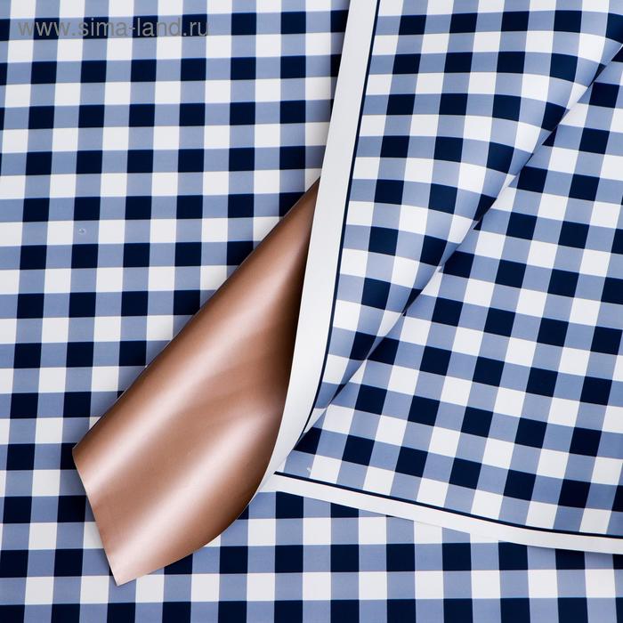 Плёнка матовая двухсторонняя бронзовая "Синяя клетка", 0,58 х 0,58 м
Плёнка матовая двухсторонняя бронзовая "Синяя клетка", 0,58 х 0,58 м