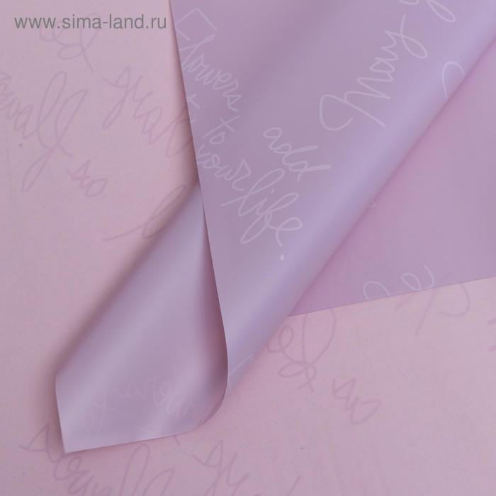 Плёнка матовая двухсторонняя "Почерк" сиреневый, 0,58 х 0,58 м
Плёнка матовая двухсторонняя "Почерк" сиреневый, 0,58 х 0,58 м