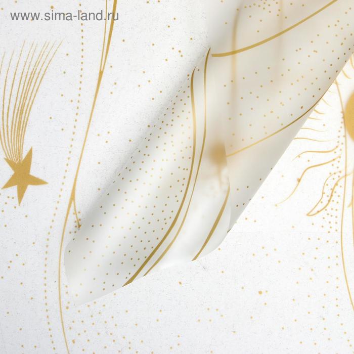 Пленка матовая "Золотые звезды" прозрачная, 0,58 х 0,58 м
Пленка матовая "Золотые звезды" прозрачная, 0,58 х 0,58 м