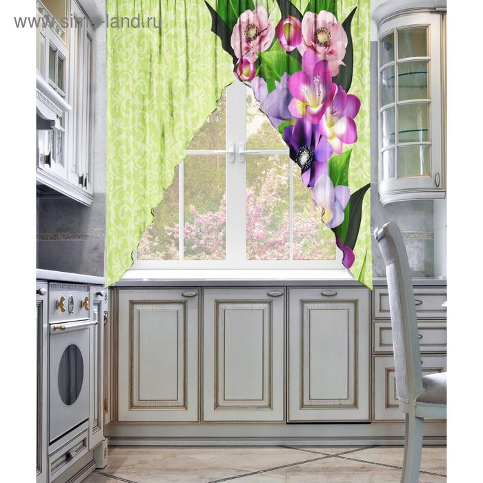 Тюль для кухни Фиалки 250 х 170см-2 шт, шифон, пэ 100%
Тюль для кухни Фиалки 250 х 170см-2 шт, шифон, пэ 100%