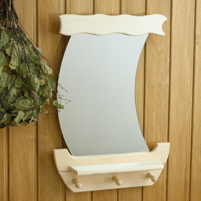 Зеркало "Кораблик" с полкой 3 крючка, липа 30×40см
Зеркало "Кораблик" с полкой 3 крючка, липа 30×40см